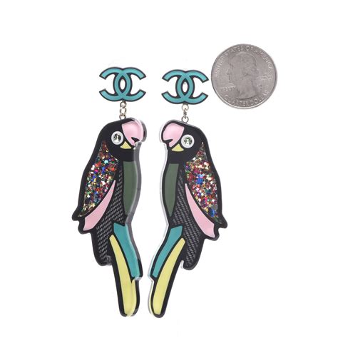 chanel parrot earrings buy online|Chanel earrings for women.